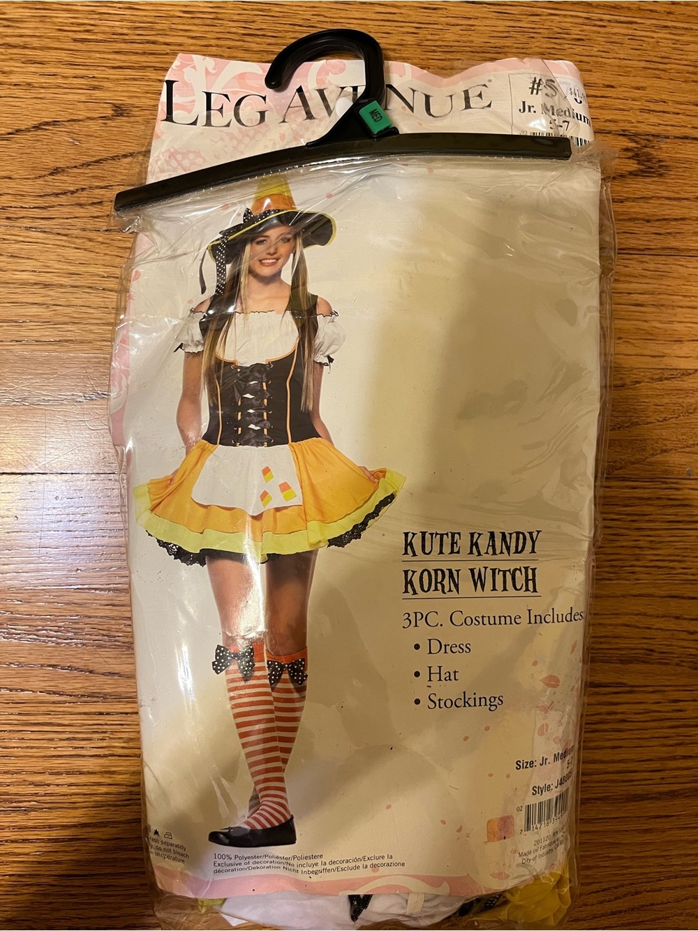 Leg Avenue Yellow and Brown Kute Kandy Korn Witch Costume - 3PC
